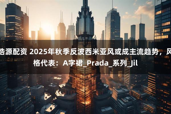 浩源配资 2025年秋季反波西米亚风或成主流趋势,风格代表:A字裙_Prada_系列_Jil